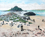 St Michael's Mount, Cornwall by Chris Gibbons - signed limited edition Giclée print on Hahnhemühle Fine Art Pearl