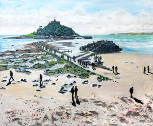 St Michael's Mount, Cornwall by Chris Gibbons - signed limited edition Giclée print on Hahnhemühle Fine Art Pearl