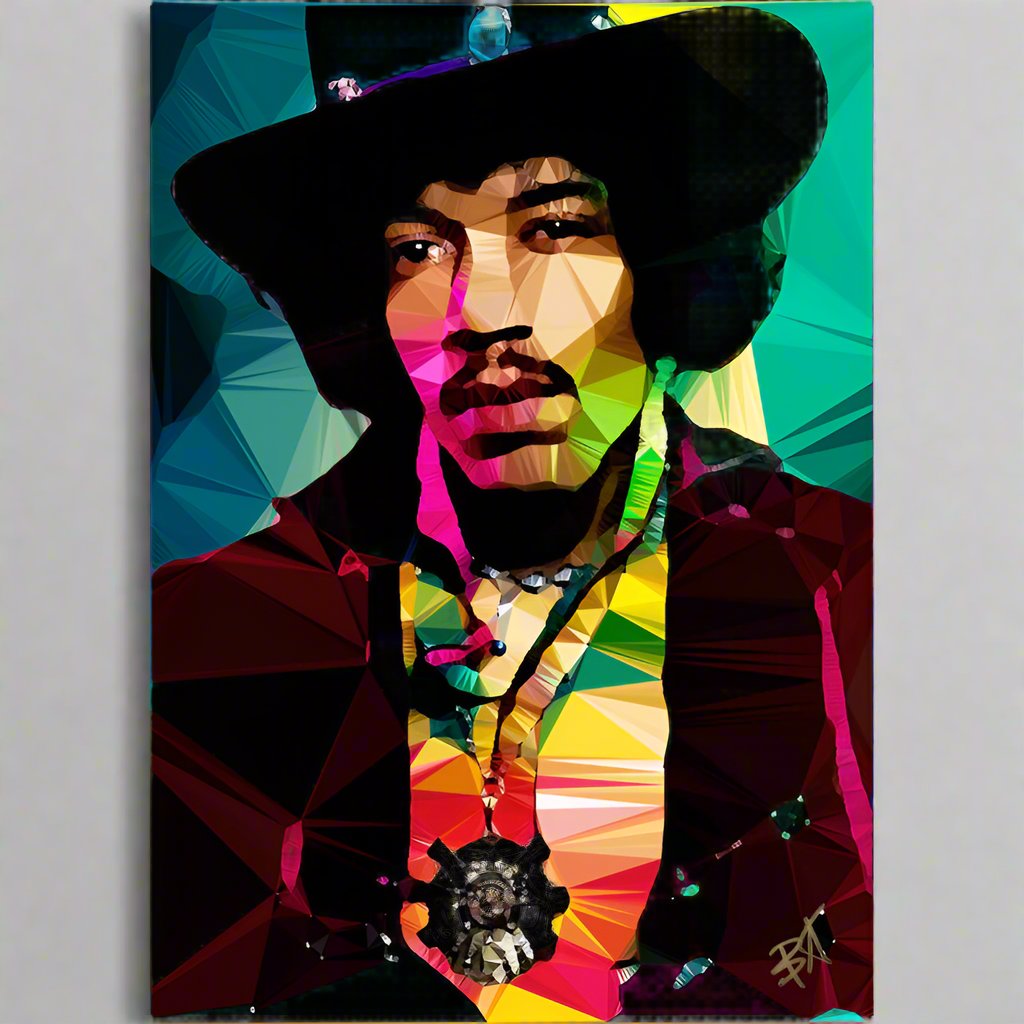 Jimi #1 by Baiba Auria - signed archival Giclée print