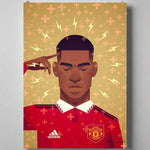 Marcus Rashford UWS - Signed and stamped archival Giclee print