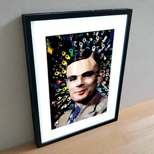 Alan Turing (I) by Baiba Auria - signed archival Giclée print