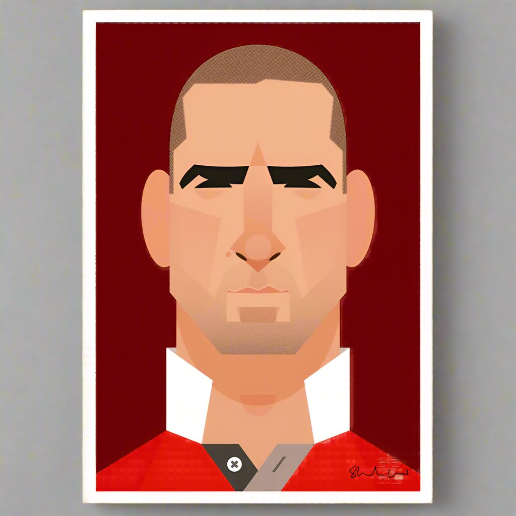 Cantona Mundial V2 by Stanley Chow - Signed and stamped fine art print