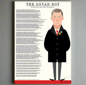 The Govan Boy (A poem for Sir Alex Ferguson) by Stanley Chow - Signed and stamped fine art print