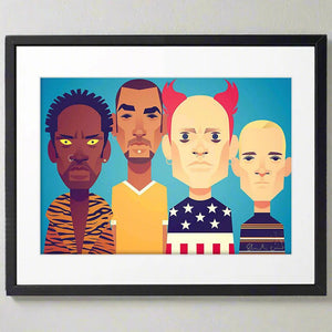 Liam, Keith, Maxim and Leeroy by Stanley Chow - Signed and stamped fine art print