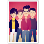 Steven Patrick, Johnny, Andy and Mike by Stanley Chow by Stanley Chow - Signed and stamped fine art print