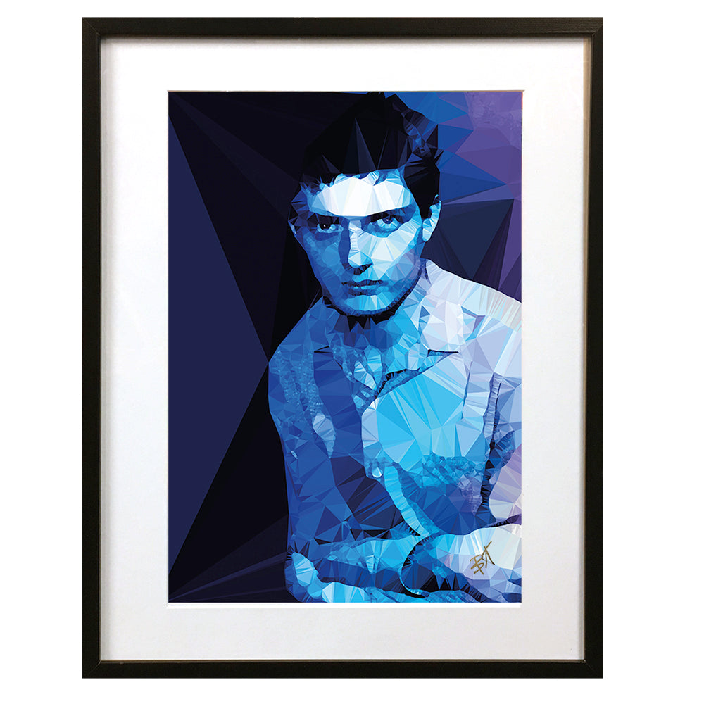 Ian Curtis #2 by Baiba Auria - signed art print - Egoiste Gallery - Art Gallery in Manchester City Centre