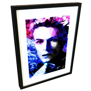 Bowie - Electric Blue by Baiba Auria - signed art print - Egoiste Gallery - Art Gallery in Manchester City Centre