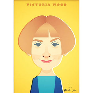 Victoria Wood by Stanley Chow - Signed and stamped fine art print - Egoiste Gallery - Art Gallery in Manchester City Centre