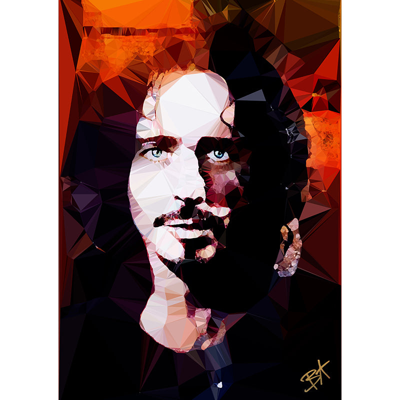 Chris Cornell (I) by Baiba Auria - signed archival Giclee print - Egoiste Gallery - Art Gallery in Manchester City Centre