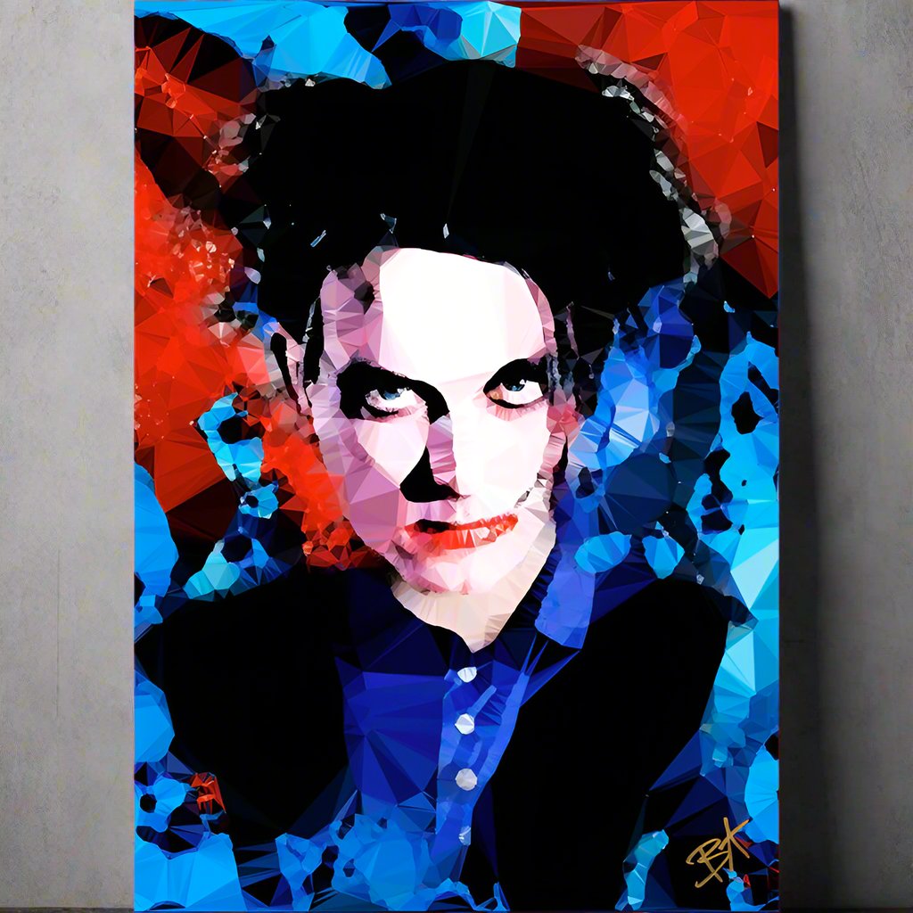 Robert Smith (I) by Baiba Auria - signed archival Giclee print - Egoiste Gallery - Art Gallery in Manchester City Centre