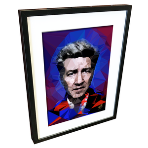 David Lynch #1 by Baiba Auria - signed art print - Egoiste Gallery - Art Gallery in Manchester City Centre