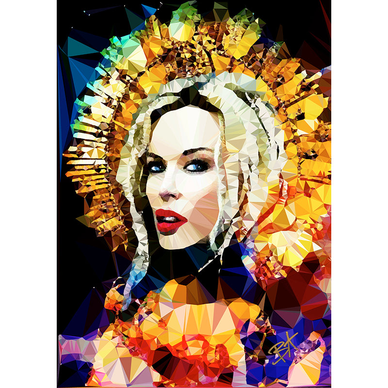 Kylie Minogue #1 by Baiba Auria - signed art print - Egoiste Gallery - Art Gallery in Manchester City Centre