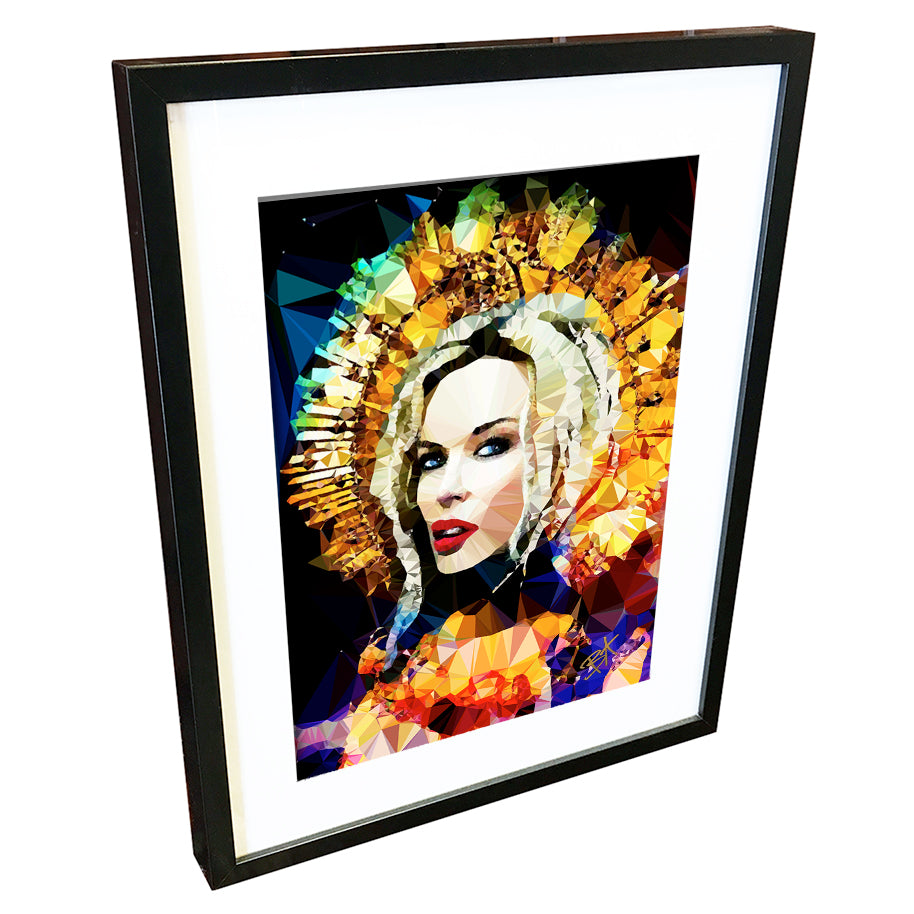 Kylie Minogue #1 by Baiba Auria - signed art print - Egoiste Gallery - Art Gallery in Manchester City Centre
