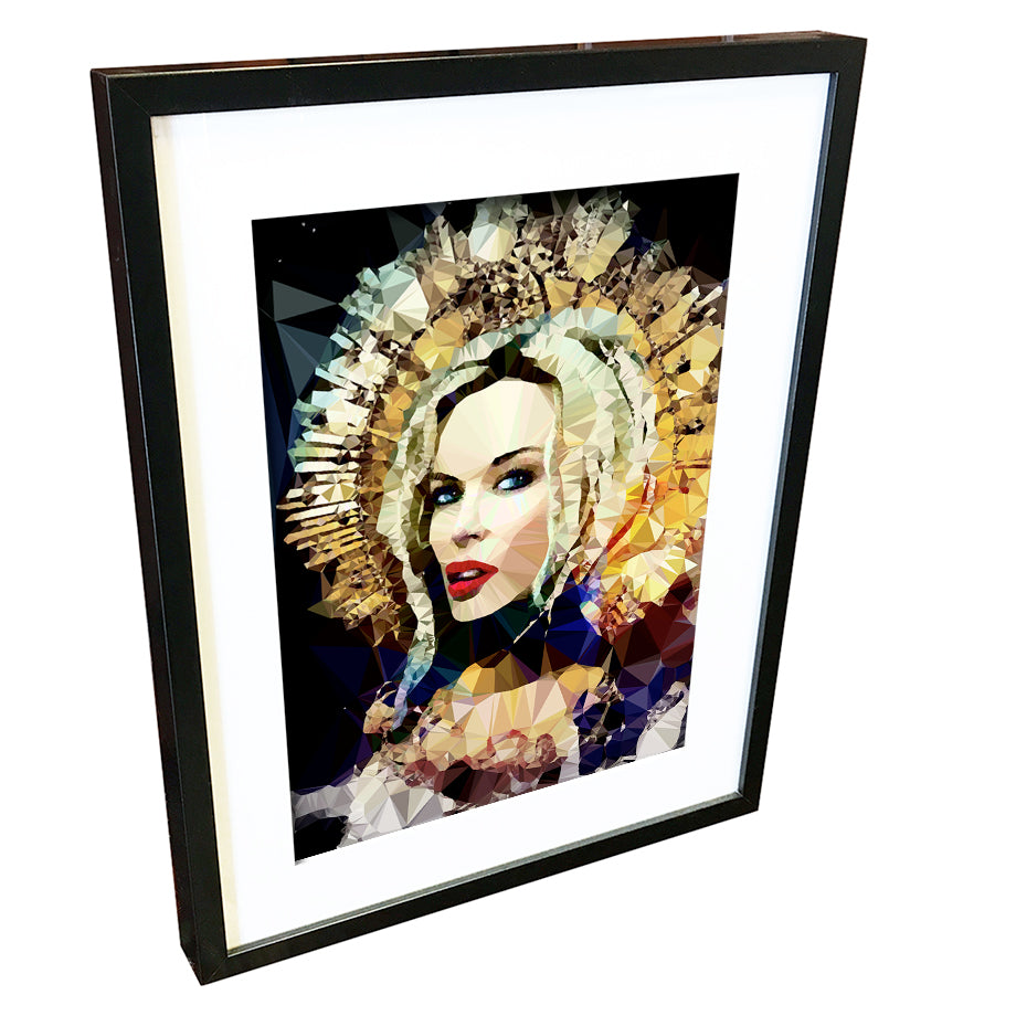 Kylie Minogue #2 by Baiba Auria - signed art print - Egoiste Gallery - Art Gallery in Manchester City Centre