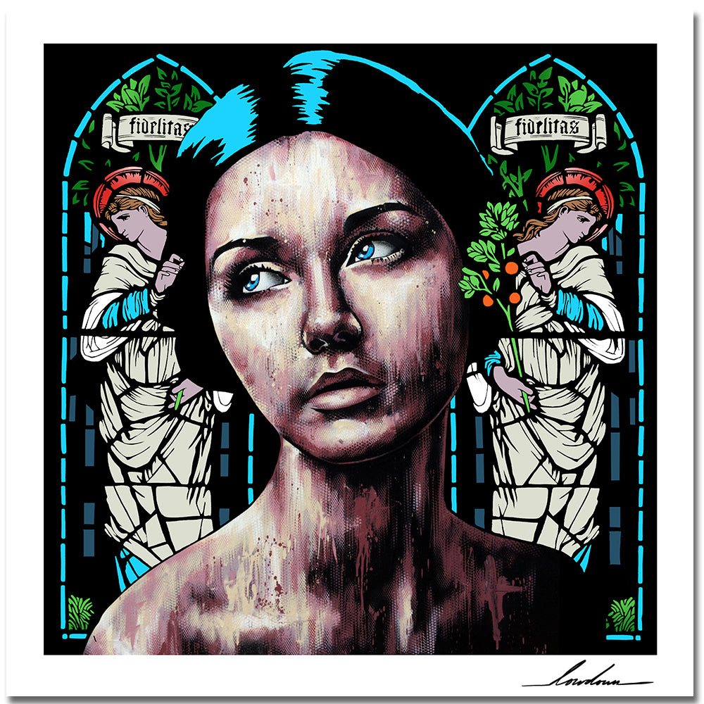 Loyalty by Lowdown - signed archival Giclée print - Egoiste Gallery - Art Gallery in Manchester City Centre