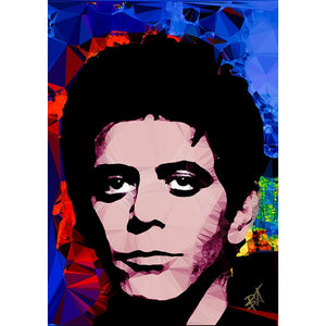 Lou Reed #3 by Baiba Auria - signed art print - Egoiste Gallery - Art Gallery in Manchester City Centre