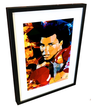 Muhammad Ali by Baiba Auria - signed art print - Egoiste Gallery - Art Gallery in Manchester City Centre