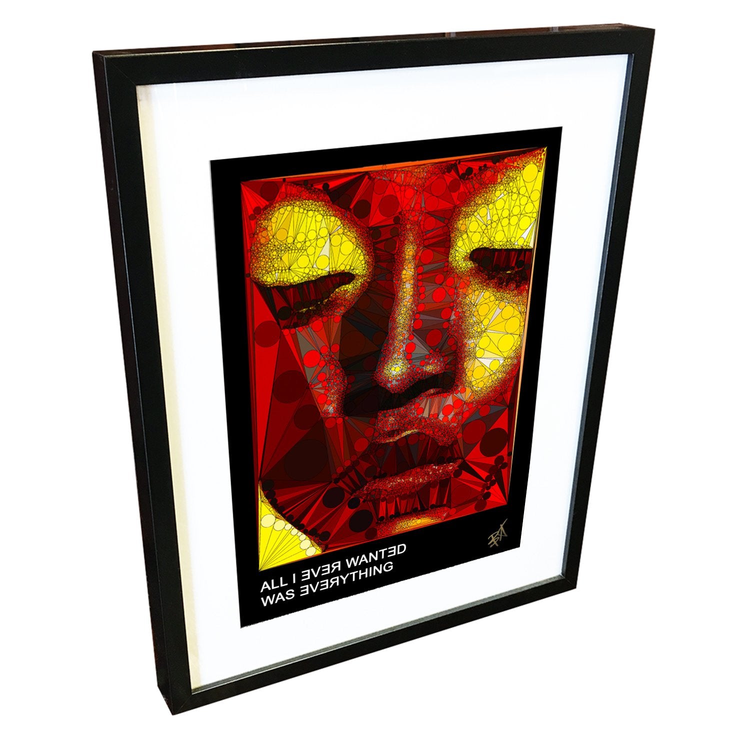 Nefertiti by Baiba Auria - signed art print with quote - Egoiste Gallery - Art Gallery in Manchester City Centre