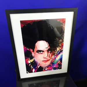 Robert Smith (II) by Baiba Auria - signed archival Giclee print - Egoiste Gallery - Art Gallery in Manchester City Centre