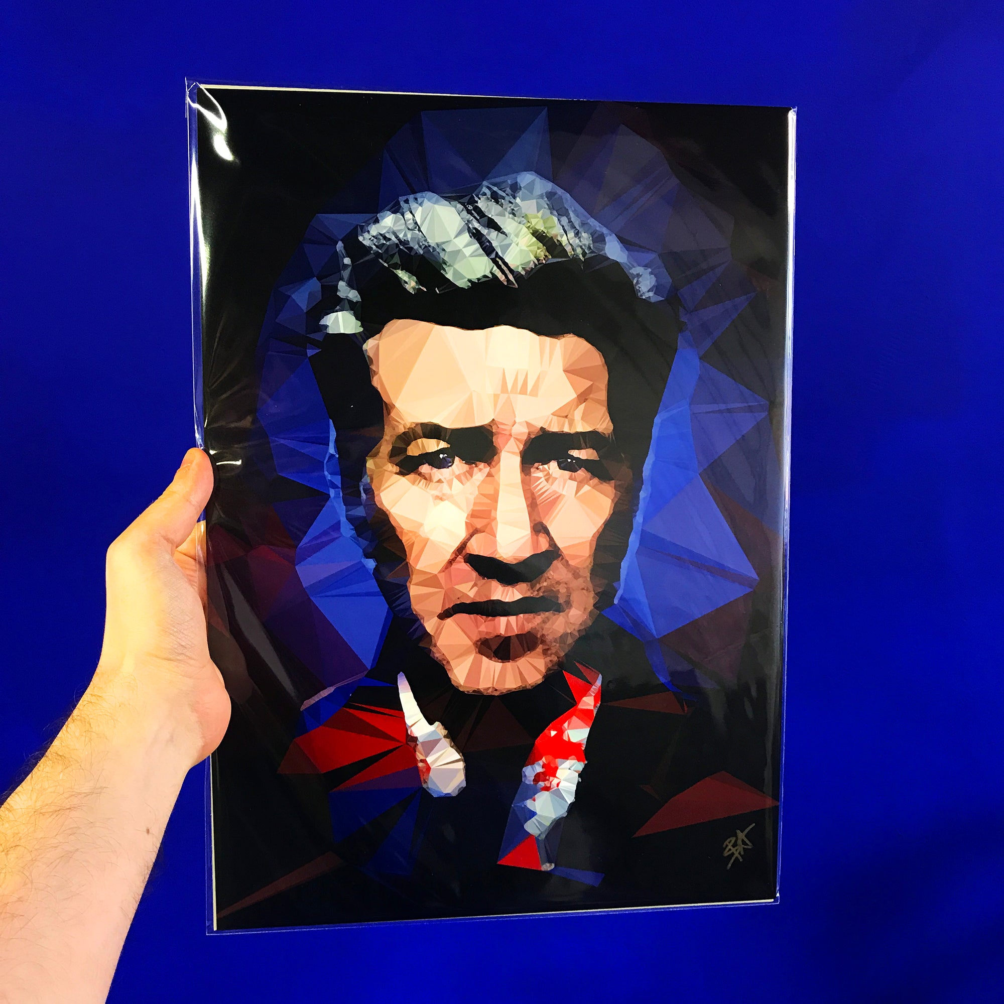 David Lynch #2 by Baiba Auria - signed art print - Egoiste Gallery - Art Gallery in Manchester City Centre