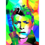 Bowie - Over The Rainbow by Baiba Auria - signed art print - Egoiste Gallery - Art Gallery in Manchester City Centre