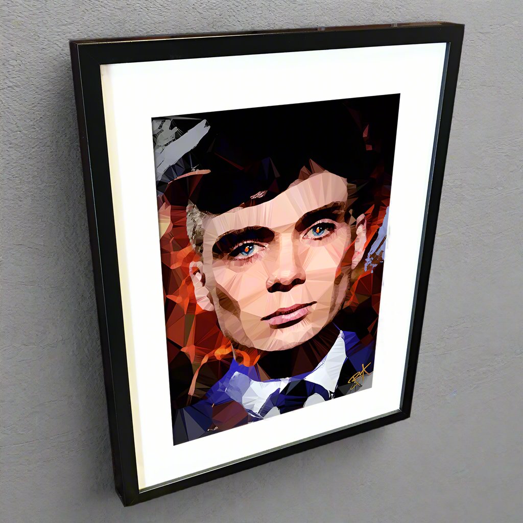 Thomas Shelby (II) by Baiba Auria - signed archival Giclee print (Peaky Blinders) - Egoiste Gallery - Art Gallery in Manchester City Centre