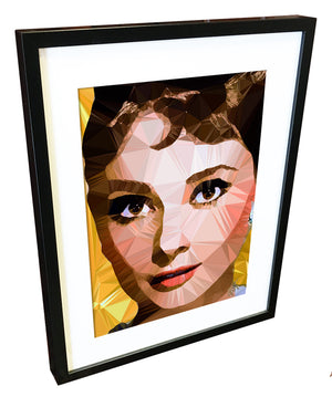 Audrey Hepburn by Baiba Auria - signed art print - Egoiste Gallery - Art Gallery in Manchester City Centre
