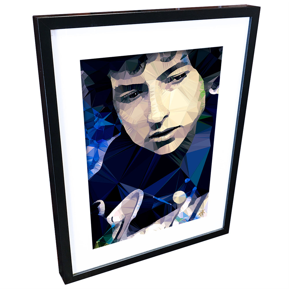 Bob Dylan (II) by Baiba Auria - signed archival Giclee print - Egoiste Gallery - Art Gallery in Manchester City Centre