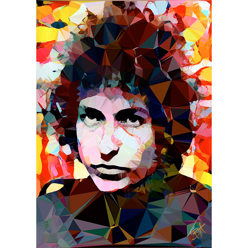 Bob Dylan (IV) by Baiba Auria - signed archival Giclee print - Egoiste Gallery - Art Gallery in Manchester City Centre