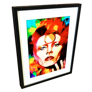 Bowie - Gold by Baiba Auria - signed art print - Egoiste Gallery - Art Gallery in Manchester City Centre