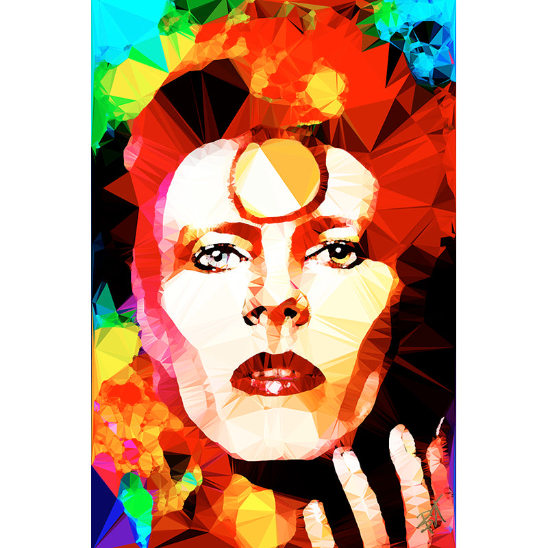 Bowie - Gold by Baiba Auria - signed art print - Egoiste Gallery - Art Gallery in Manchester City Centre