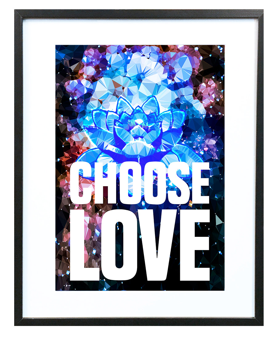 Choose Love by Baiba Auria - signed art print - Egoiste Gallery - Art Gallery in Manchester City Centre