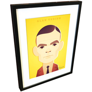 Alan Turing by Stanley Chow - Signed and stamped fine art print - Egoiste Gallery - Art Gallery in Manchester City Centre