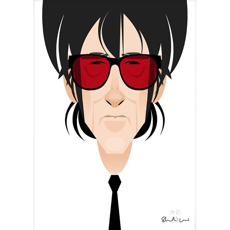 John Cooper Clarke by Stanley Chow - Signed and stamped fine art print - Egoiste Gallery - Art Gallery in Manchester City Centre