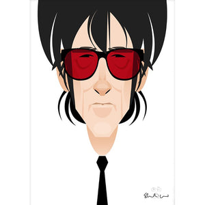 John Cooper Clarke by Stanley Chow - Signed and stamped fine art print - Egoiste Gallery - Art Gallery in Manchester City Centre