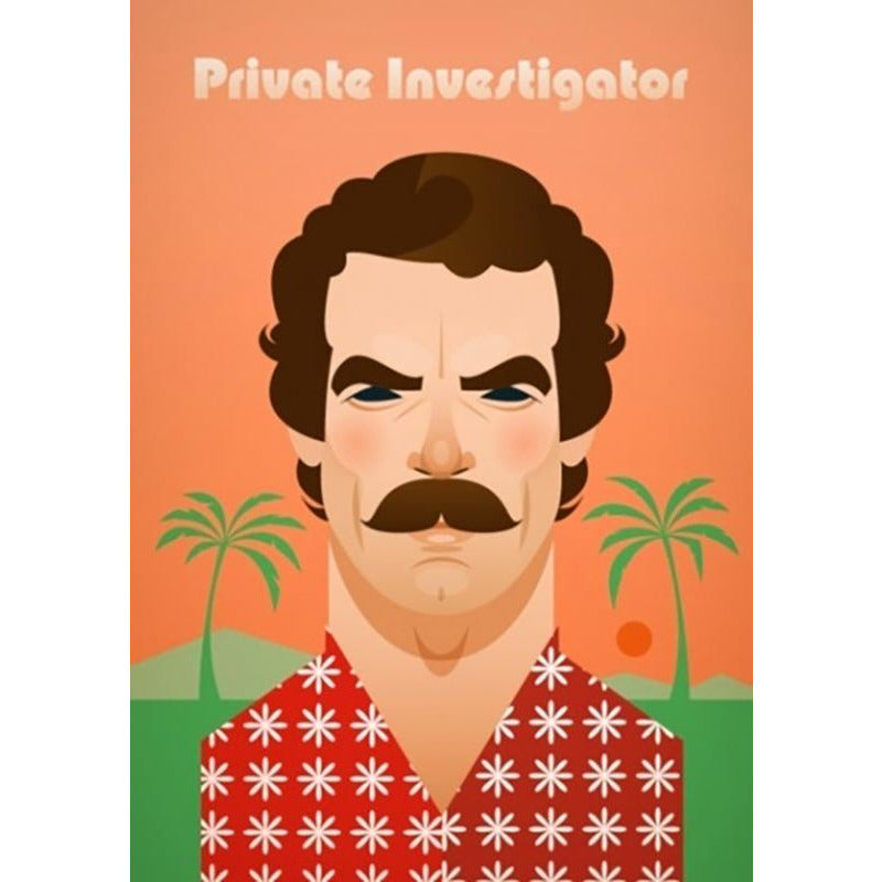 Magnum P.I. by Stanley Chow - Signed and stamped fine art print - Egoiste Gallery - Art Gallery in Manchester City Centre