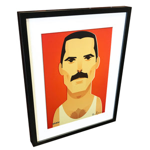 Freddie Mercury by Stanley Chow - Signed and stamped fine art print - Egoiste Gallery - Art Gallery in Manchester City Centre