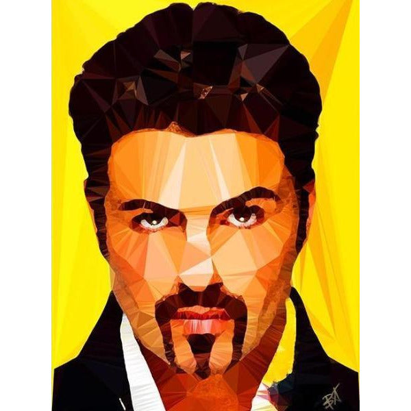 George Michael #2 by Baiba Auria - signed art print - Egoiste Gallery - Art Gallery in Manchester City Centre