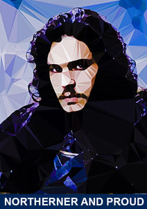 Jon Snow #3 by Baiba Auria - signed art print - Egoiste Gallery - Art Gallery in Manchester City Centre