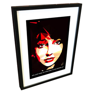 Kate Bush by Baiba Auria - signed art print with quote - Egoiste Gallery - Art Gallery in Manchester City Centre