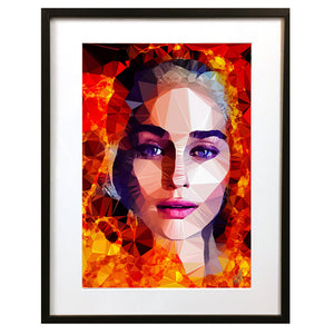 Danaerys Targaryen 'I Will Do What Queens Do' by Baiba Auria - signed art print - Egoiste Gallery - Art Gallery in Manchester City Centre