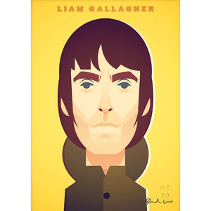 Laim Gallagher by Stanley Chow - Signed and stamped fine art print - Egoiste Gallery - Art Gallery in Manchester City Centre