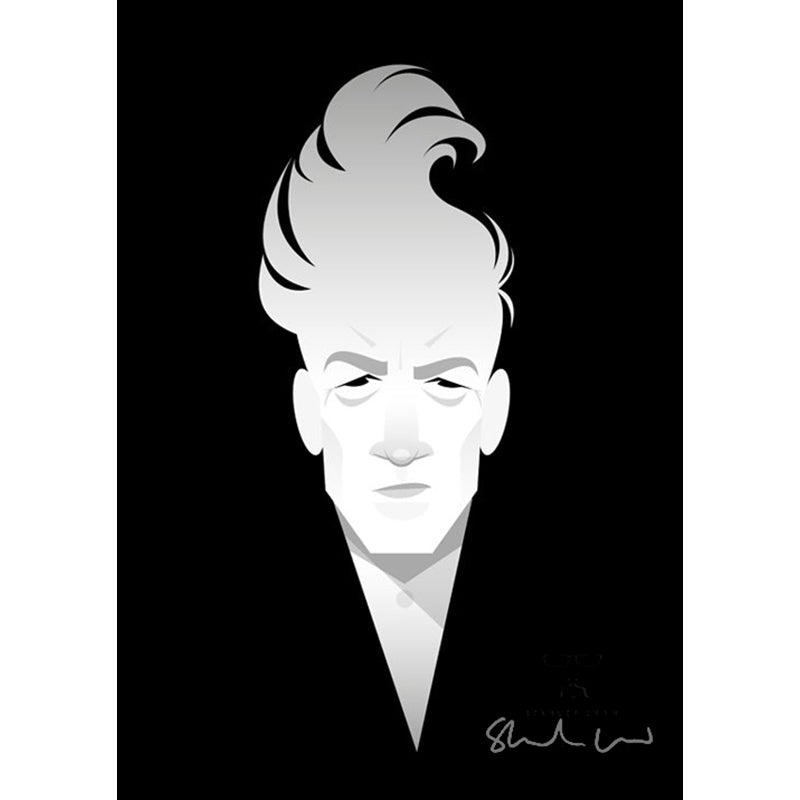 David Lynch by Stanley Chow - Signed and stamped fine art print - Egoiste Gallery - Art Gallery in Manchester City Centre