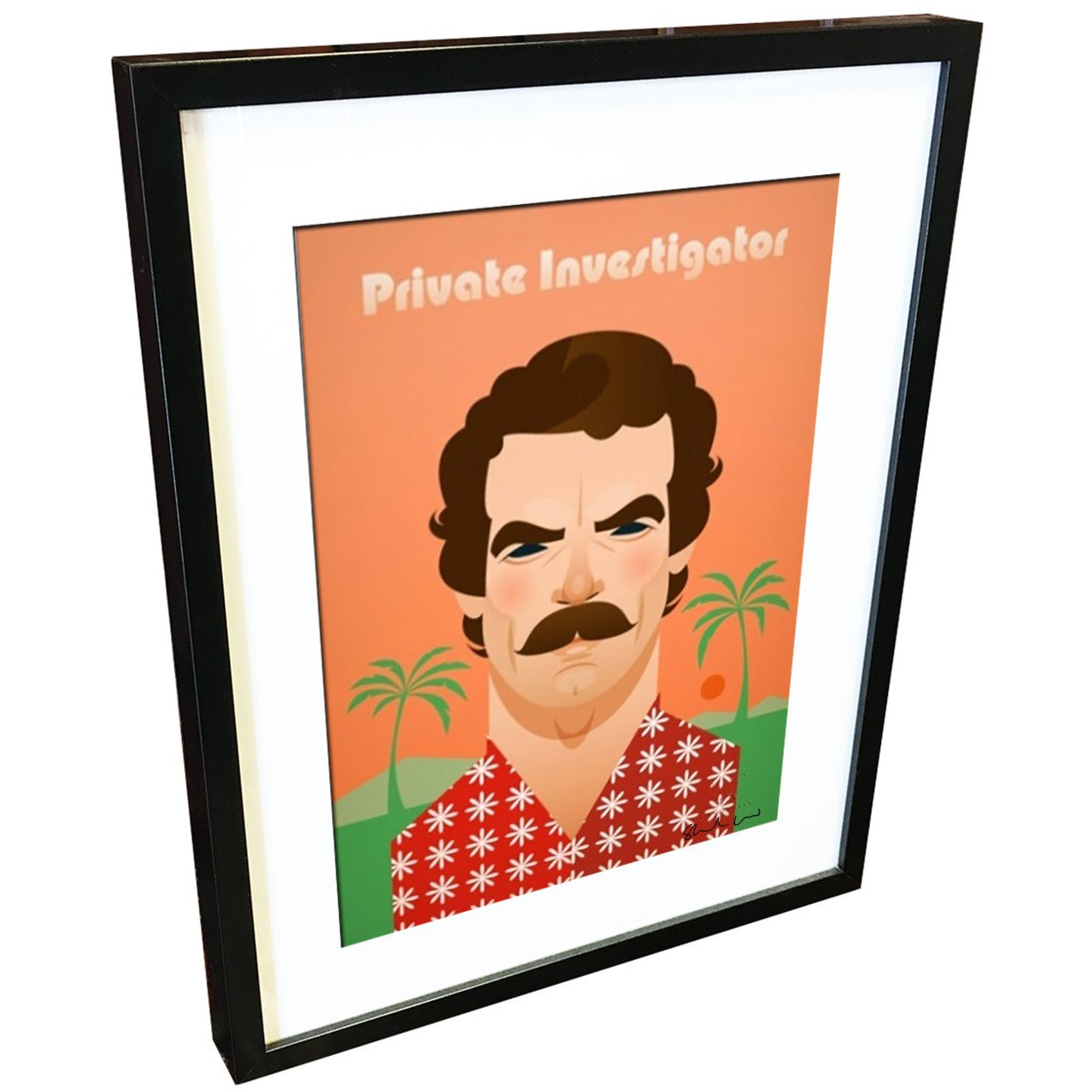 Magnum P.I. by Stanley Chow - Signed and stamped fine art print - Egoiste Gallery - Art Gallery in Manchester City Centre