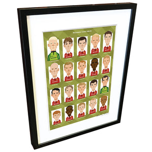Treble Winners 1998-99 by Stanley Chow - Signed and stamped fine art print