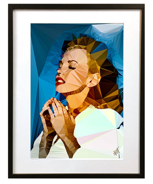 Marilyn Monroe #2 by Baiba Auria - signed art print - Egoiste Gallery - Art Gallery in Manchester City Centre