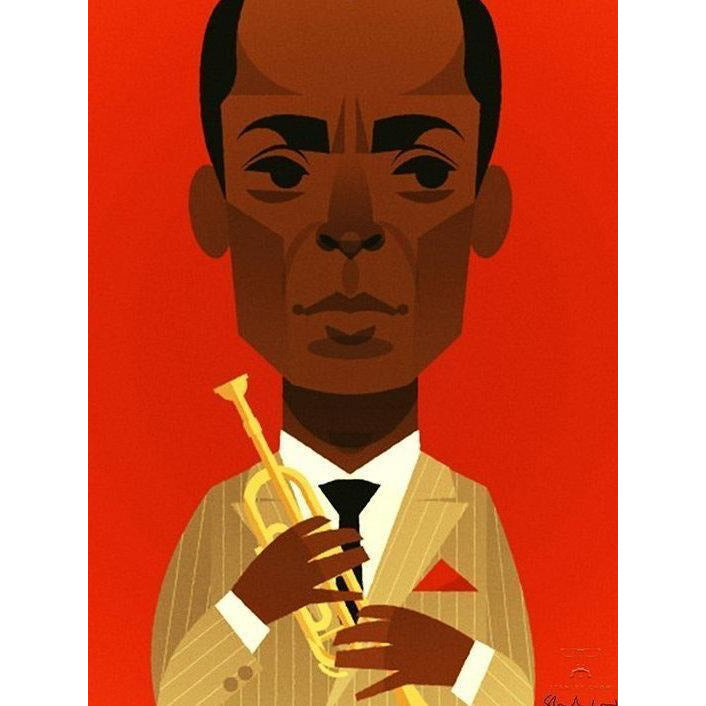 Miles Davis by Stanley Chow - Signed and stamped fine art print - Egoiste Gallery - Art Gallery in Manchester City Centre