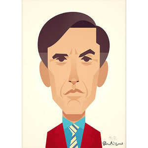 Alan Partridge by Stanley Chow - Signed and stamped fine art print - Egoiste Gallery - Art Gallery in Manchester City Centre