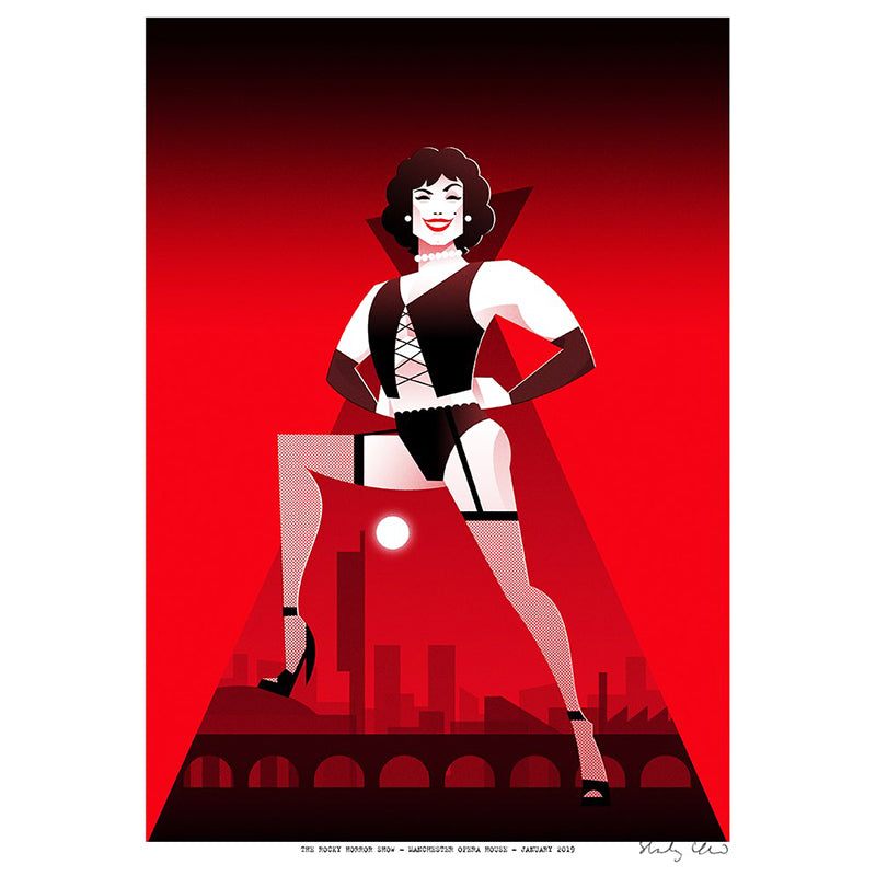 Rocky Horror in Manchester by Stanley Chow - Signed and stamped fine art print - Egoiste Gallery - Art Gallery in Manchester City Centre