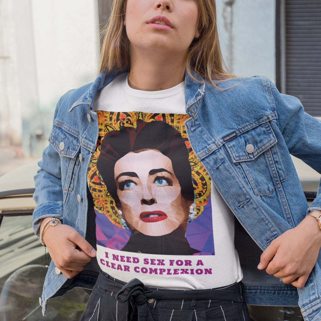 Joan Crawford by Baiba Auria: Short-Sleeve Unisex T-Shirt - Egoiste Gallery - Art Gallery in Manchester City Centre